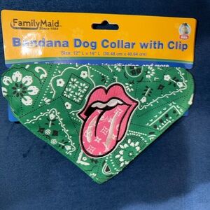 Green Bandana Dog Collar
